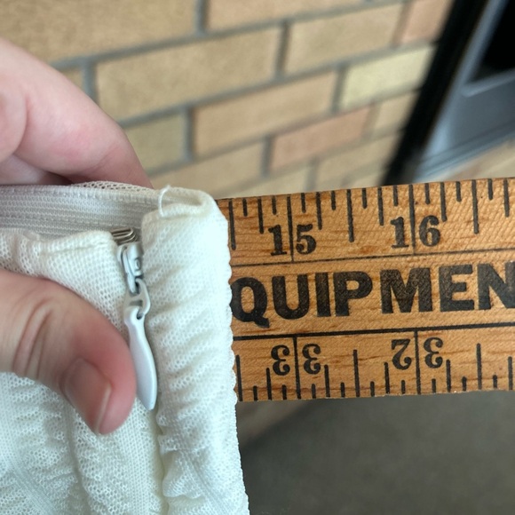 Maniere De Voir Sheer Trousers With Vegan Leather Ties - Flare Leg Size US 8 - Picture 9 of 9